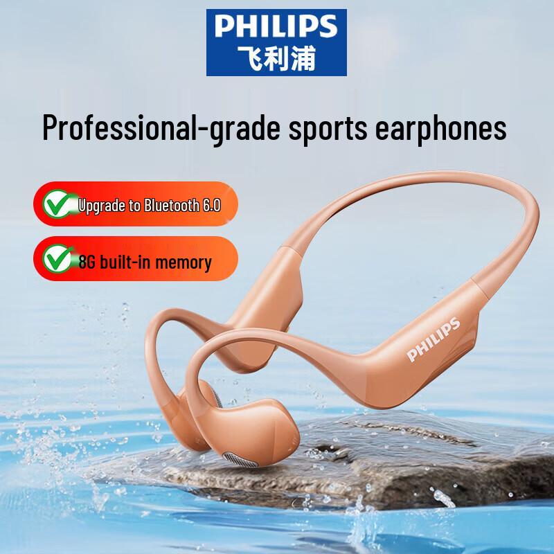 

Philips TAQ4320 Wireless Bluetooth Bone Conduction Sports Neckband Headphones