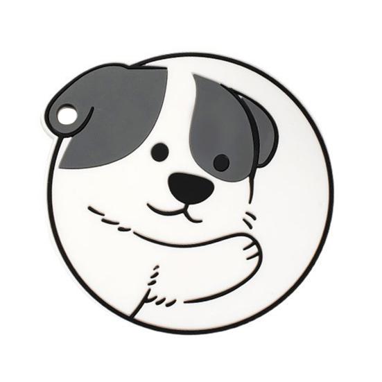 PVC Placemat, Cute Animal Heat Insulation Mat, Non Slip Scratch Resistant Coaster for Cups And Pots, Waterproof Table серый