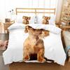 Krásní psi Zvíře 3D Ložní soupravy Roztomilý Husky Přikrývka Peřina Povlak Sada Děti Deka Ložní prádlo Povlak na polštář Domácí mazlíčci Pes