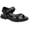 Coach Signature Leather Round Toe Velcro Thick Sole Slide Sandals Men Sandals Black CAP63-BK/CQ