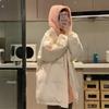Giacca Invernale da Donna Ispessita con Imbottitura in Cotone, Stile Coreano Delicato, Finto Due Pezzi, Imbottita in Cotone