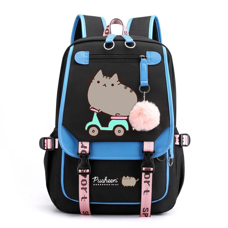 Cartoon Cute Printed School Bag Outdoor Travel Oxford Cloth Backpack