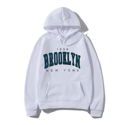 1898 Brooklyn New York Printed Unisexs Hoodies Creativity Clothing Fashion Oversize Sweatshirt Harajuku Streetwear Male Hoodie