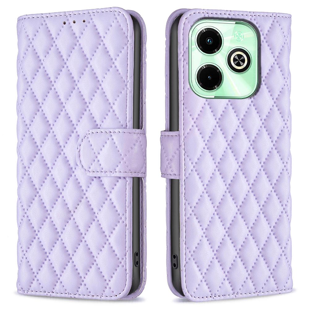 Für Infinix Hot 40/Hot 40 Pro Brieftaschen-Handyhülle Rautenmuster