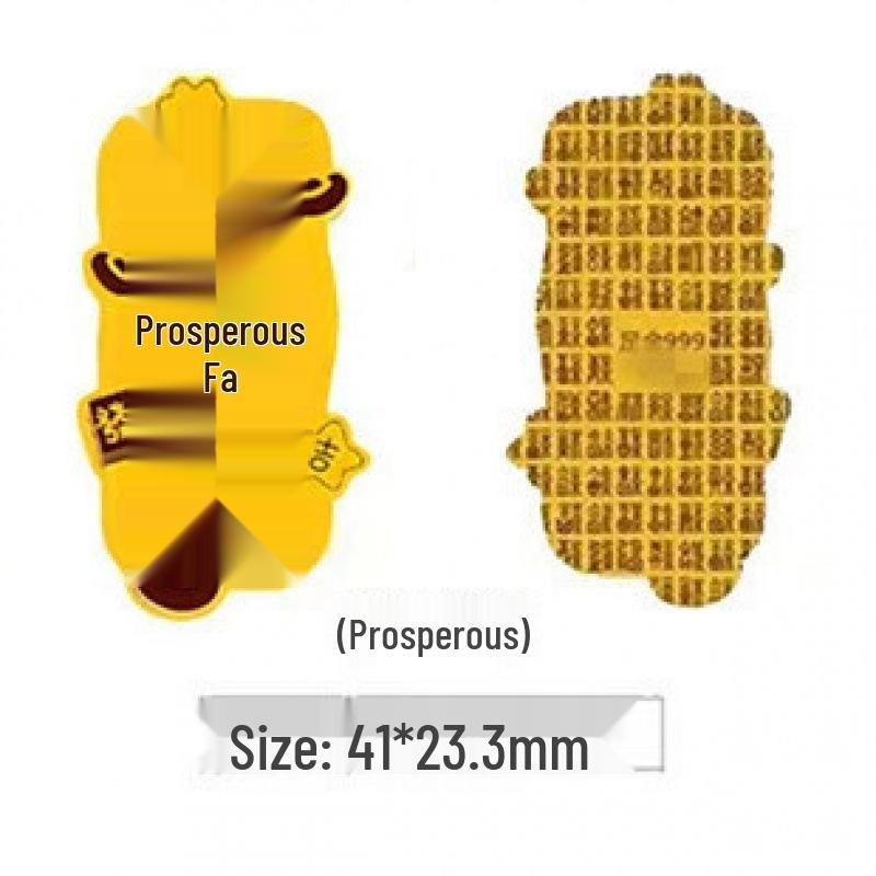 999 Pure Gold Princess Phone & Fridge Stickers: Prosperity, Peace, and Joy