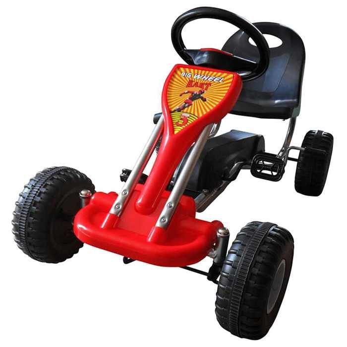 Pedal Go-Kart - VIDAXL - Red - For Children Aged 3 To 5 Years - Oscillating Axle