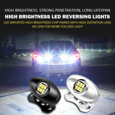 12-24V Car Reversing Light White LED Bulb High Brightness Flashing Warning Lamp Auto Motorcycle Tail Lamp Parking Reverse