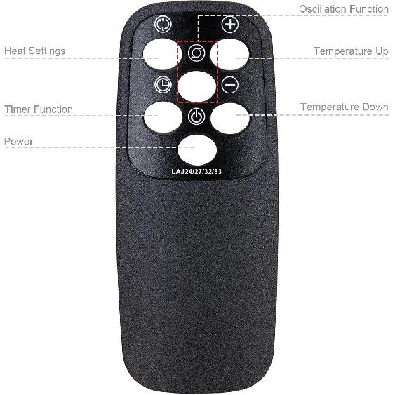 Replacement Remote Control for Lasko CT22835 CT32990C CT32791 CT22840 Tower Space Heater