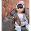 Reborn Babies Girl Twins Dolls 55 Cm Full Silicone Vinyl Lifelike Princess Long Hair Doll Bebe Reborn Birthday Gifts Made of KEIUMI