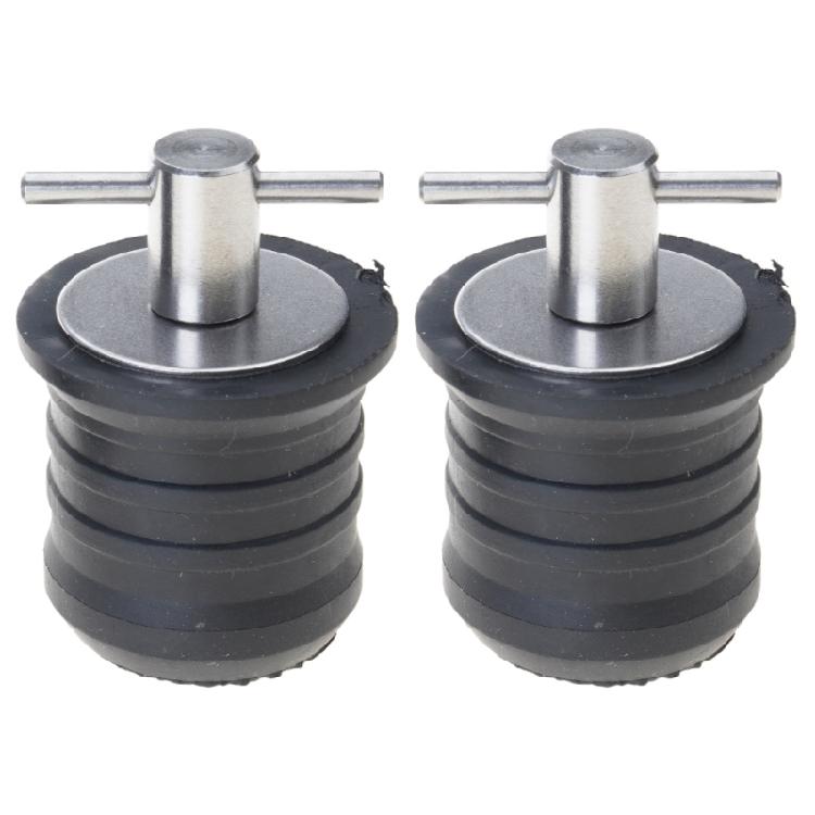 2 Pcs Kayak Drain Plug Rubber Scupper Plugs Drain Stopper T-Handle Drain Plug