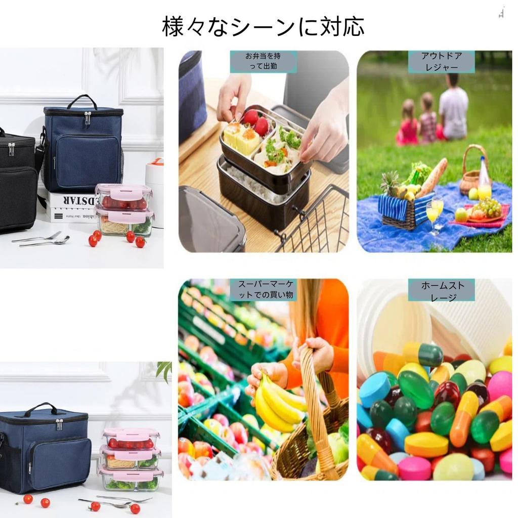 HZT Outdoor Cooler, Large Capacity 10L, Triple-Layer Insulation, Thickened Oxford Cloth, Compact and Lightweight (3.1kg), Can be Carried by Hand or