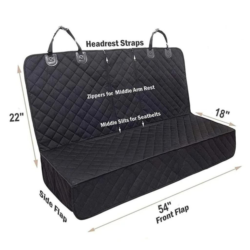 Car Dog Seat Cover for Back Seat Waterproof Auto Rear Pet Seat Protector Mat Nonslip Universal Safety Carrier For Outing Dogs
