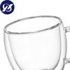 Simple Style Coffee Cups Tea Set Mugs Beer Drink Office Mug Transparent Drinkware Double Glass Cup