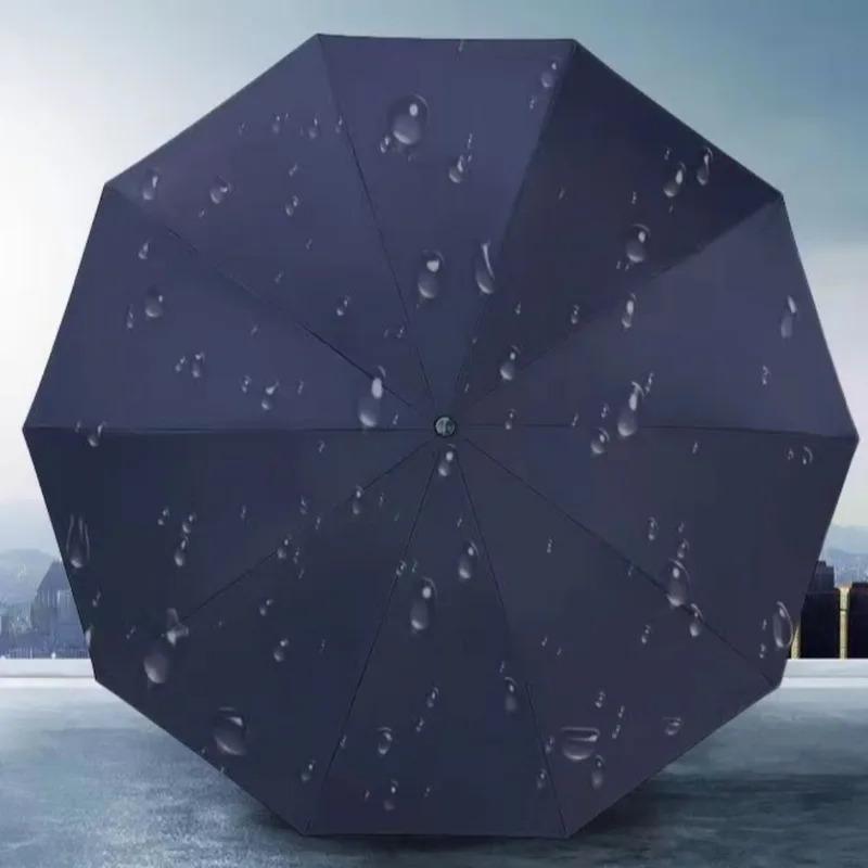 12 Ribs Extra Large Windproof Auto Open/Close Umbrella UV Sun Rain Dual Use Compact Portable Travel Fashionable Men Women