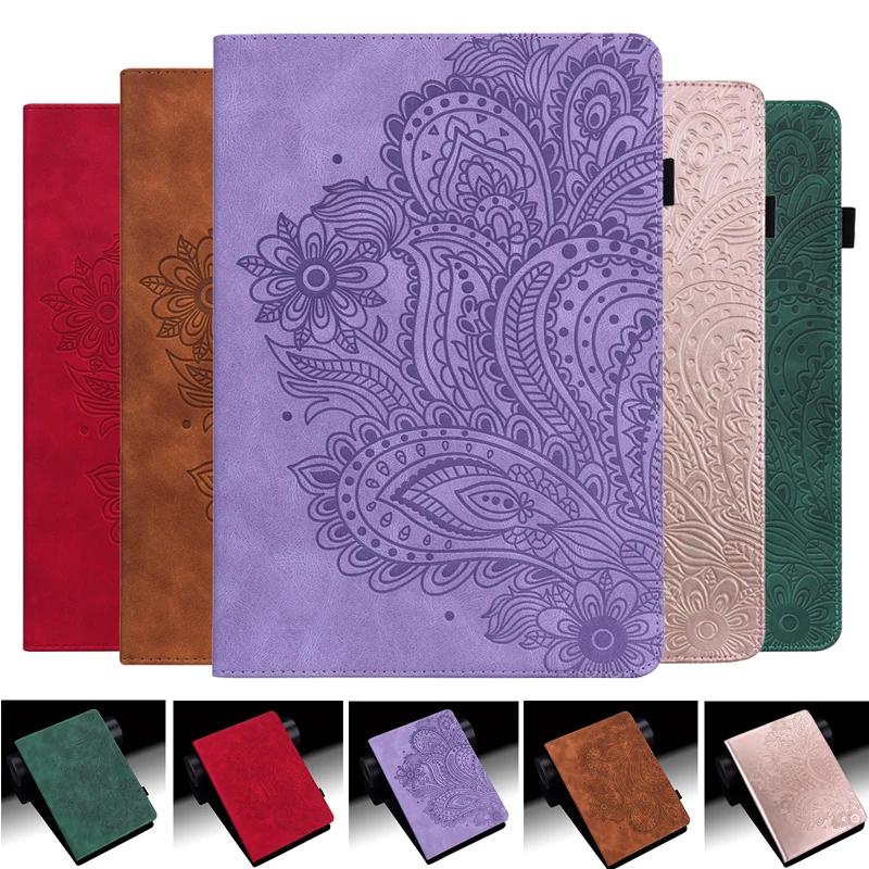 Coque for Samsung Tab A9 Plus Case 11 Inch Embossing Wallet Stand Tablet Case for Galaxy Tab A9 Plus A 9 Plus Sm X210 X215 Funda