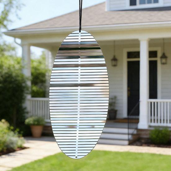 Yousheng Edelstahl Spiral-Windspiel, Hängendes reflektierendes Windspiel mit Haken, 3D-Windspiel für Innen Außen Garten Hof