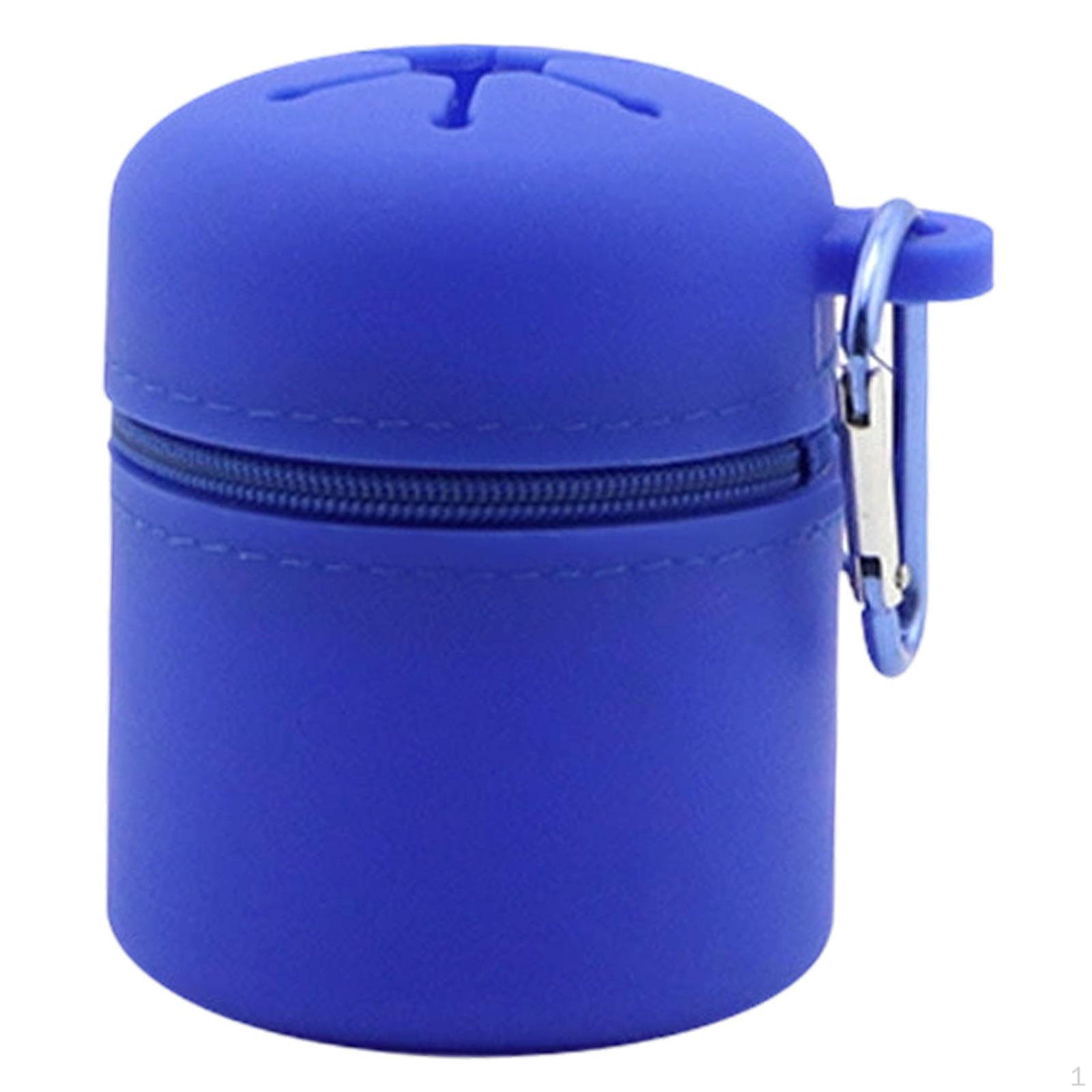 

Аксессуары для контейнеров для нахлыста, переносной органайзер на молнии с карабином Dark Blue