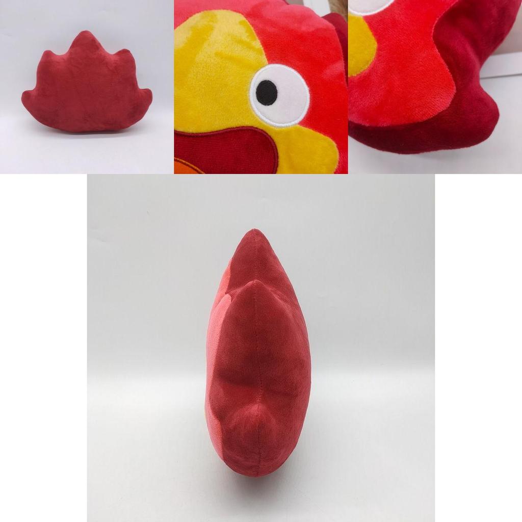 Cute Calcifer Plush Toy Soft Stuffed Fire Demon Doll For Kids' Xmas Or Birthday Present