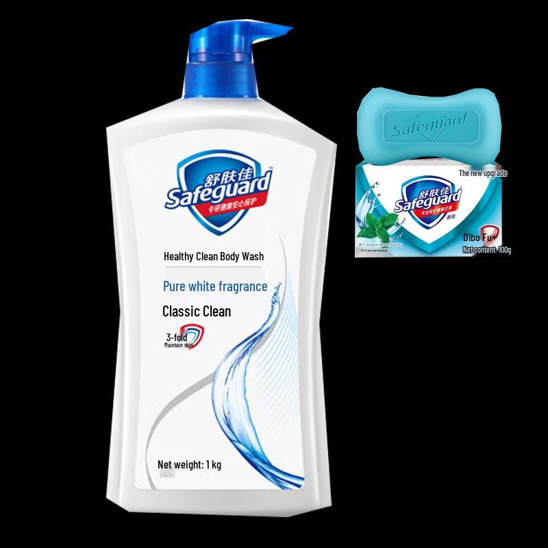 Safeguard Pure White Fresh Shower Gel & Mint Soap Set