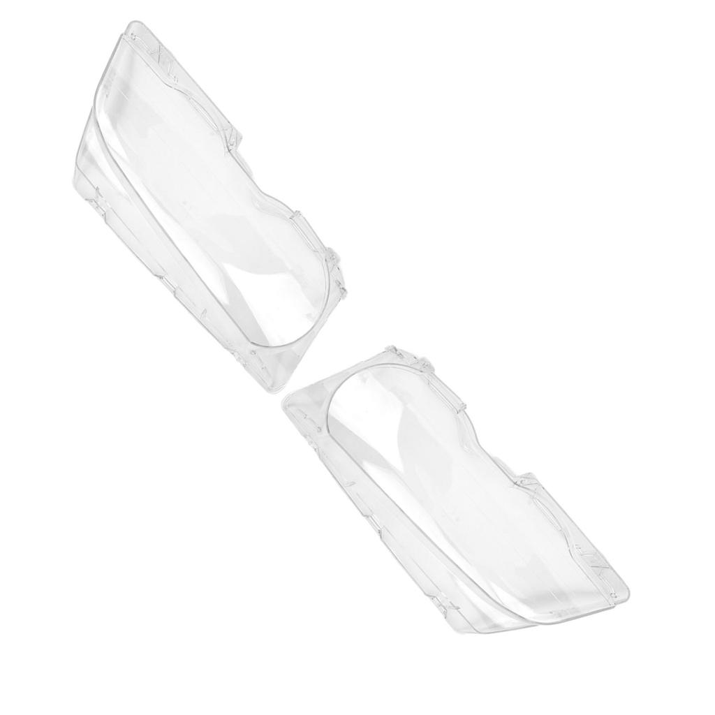 1 par klara strålkastarglasöverdrag Bil Vänster Höger ABS Strålkastare Klart Glasöverdragsskal för E46 2-dörrars 1999 till 2003