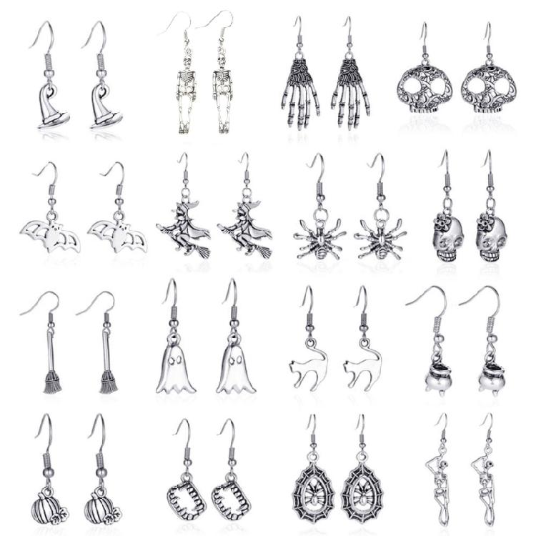 Ghost Skull Halloween Costume Accessories Hip Hop Ear Piercing Jewelry for Women
