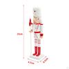 25cm Christmas Nutcracker Ornament Hand Painted Crafts Figures Wooden