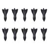 10 Stück Auto Dachspoiler Stoßstangen-Spoiler Haifischflosse Diffusor Wirbelgenerator Universelles Hinteres Dach Haifischflossen Spoiler Flügel Kit