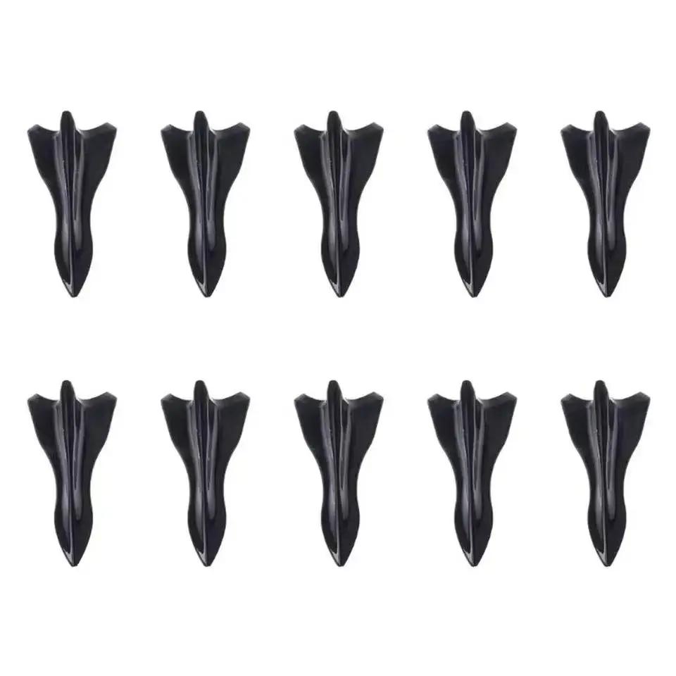 

10Pcs Car Roof Spoiler Bumper Spoiler Shark Fin Diffuser Vortex Generator Universal Rear Roof Shark Fins Spoiler Wing Kit