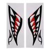 Zerodis Boat Stickers Shark Teeth Kayak Stickers Adhesive PVC Material