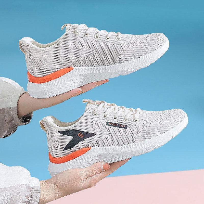 

Sports Shoes Women s Spring New Women s Shoes Soft Bottom Breathable Trendy Running Shoes Fashion Lace-up Shoes Women