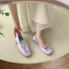 Fashion Women Flats Shoes New Summer Ballerina Shoes Sweet Bow-knot Ladies Square Toe Shallow Ballet Shoes Female Casual Slip On Loafers