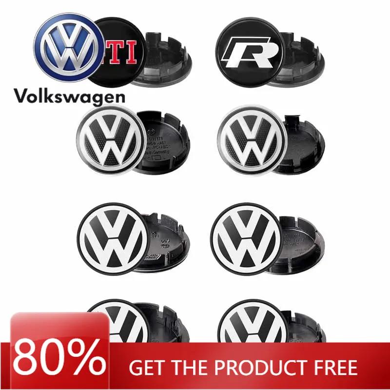 Für VOLKSWAGEN VW 4 Stück 56/65/66mm Auto Radnabenkappen Nabenkappen Zubehör für Volkswagen VW GTI Golf Jetta Polo Beetle