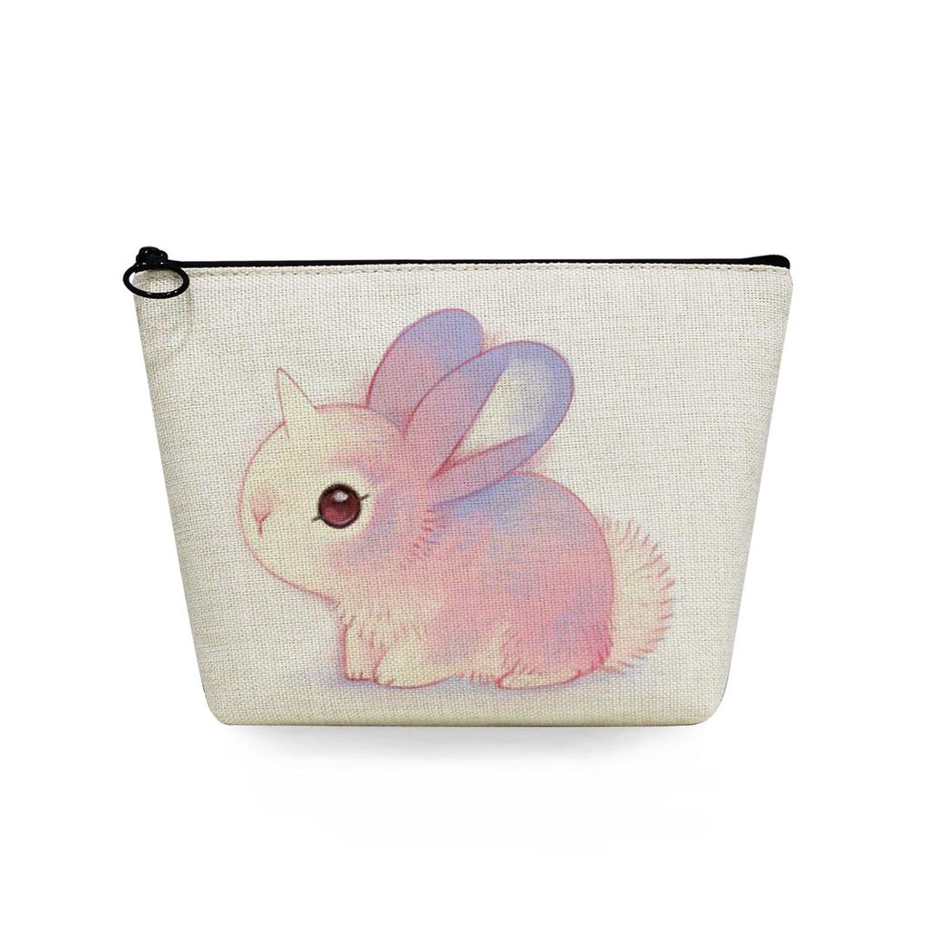 Women Cute Rabbit Print Cosmetic Bag Toiletries Organize Travel Storage Case 6790