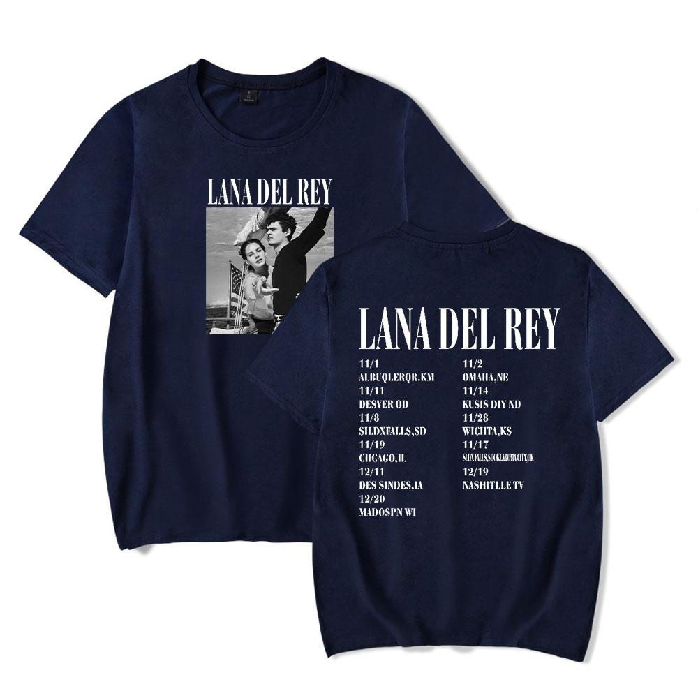 Lana Del Rey Album Tour Tshirts Singer Logo Merch Women Unisex Fashion Casual Short Sleeve Tee