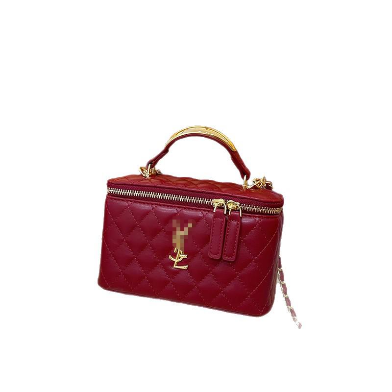 Neue vielseitige Argyle-Ketten-Umhängetasche mit Stickerei