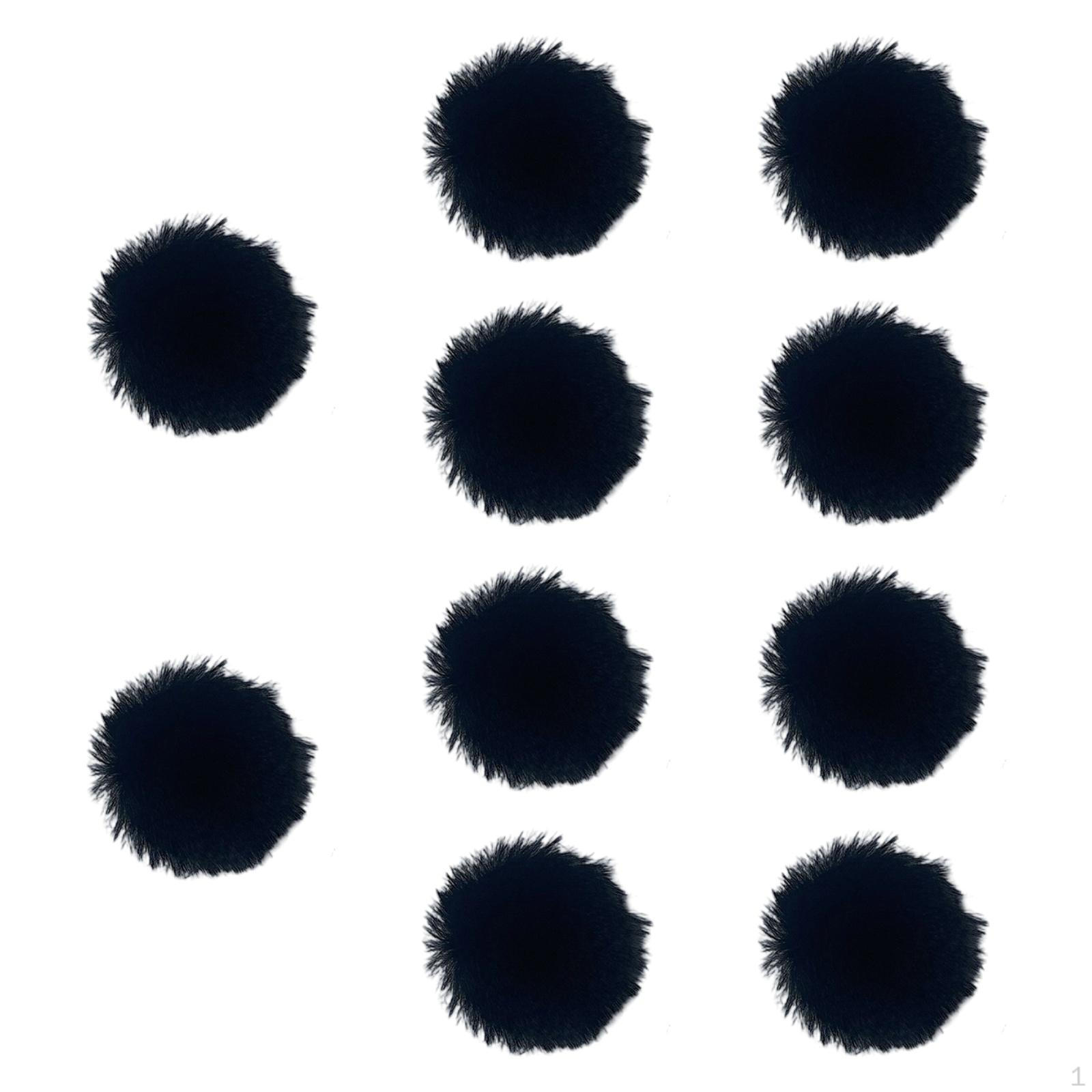 

10 шт. пушистый микрофон ветрозащитный лацкан шумоподавляющий портативный мини