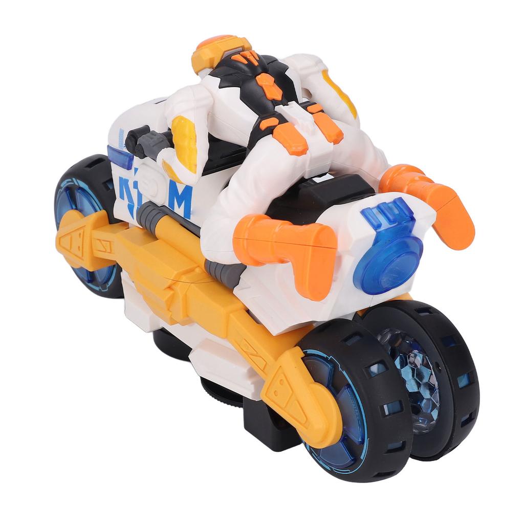 Stunt Transforming Motorcycle with Music Light 360 Degree Rotating Battery Powered Stunt Motorbike