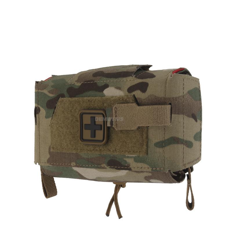 Outdoor Hunting Compact Trauma Pouch Ambidextrous Rapid Deployment Tactical Medical First Aid Bag EDC Molle Pouch