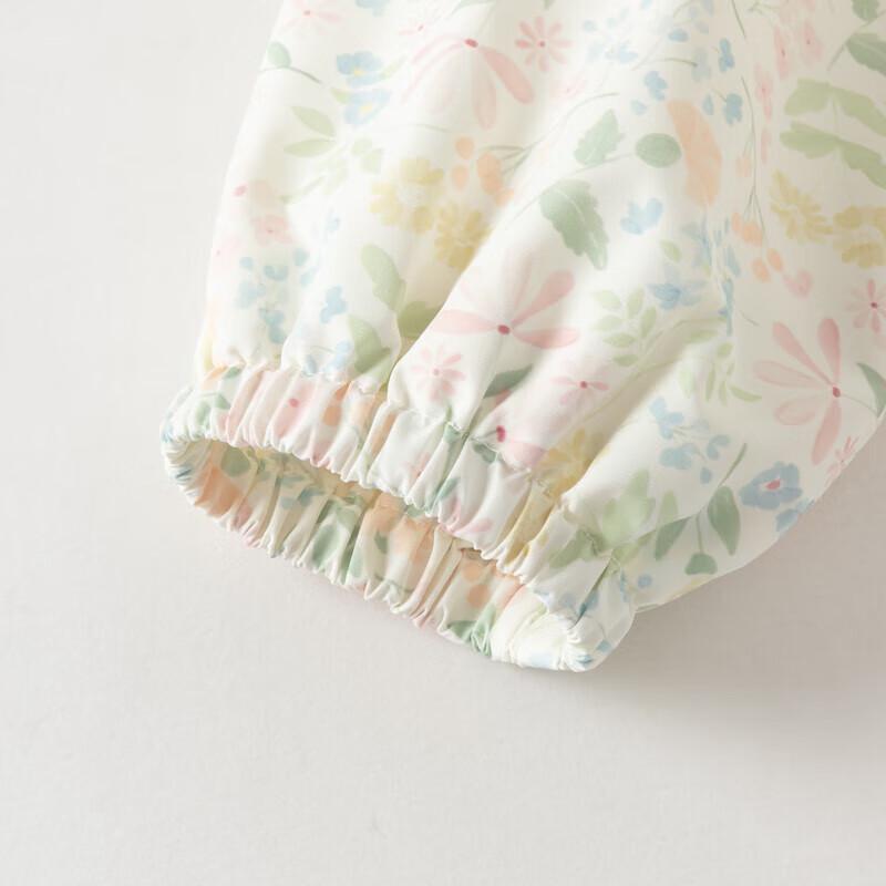 DAVE&BELLA Girls' Floral Hooded Spring Jacket