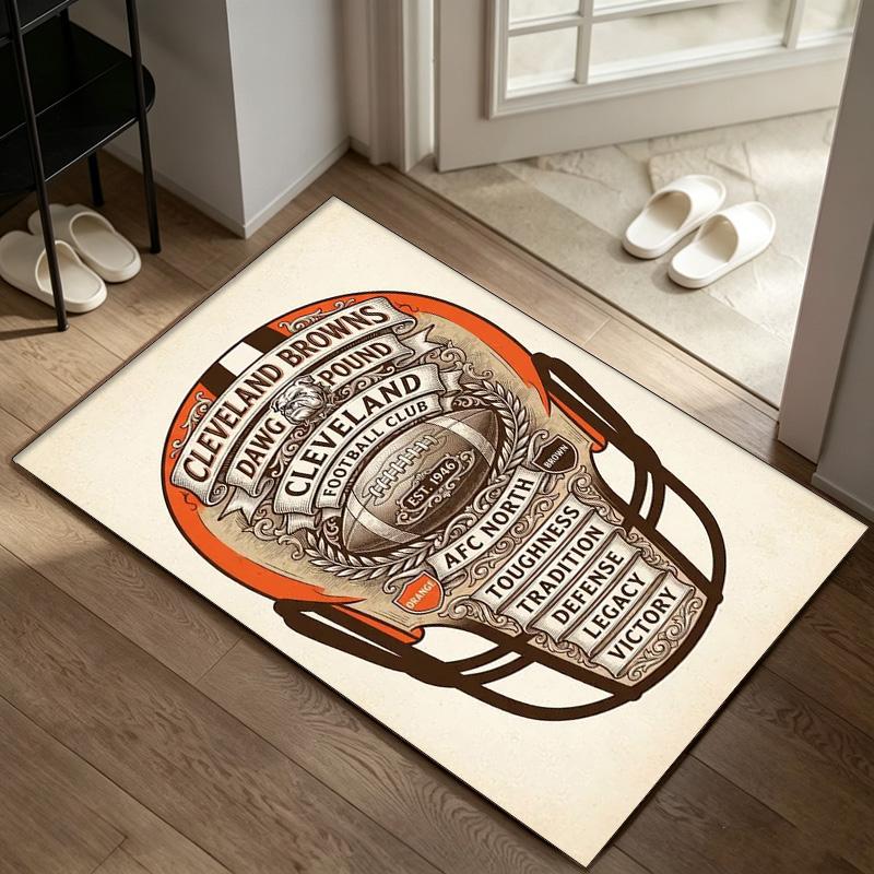 Cleveland Browns Ein Teppich geeignet für Bürostuhlbereiche Wohnzimmer und Schreibtische perfekt für Heimbüros und ein ideales Weihnachtsgeschenk