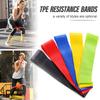 Various Color TPE Yoga Resistance Bands - Home Gym Fitness Elastic Bands for Pilates Strength Training Workout Sport Equipment