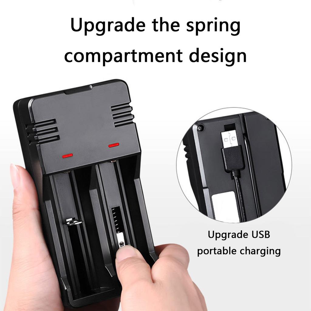 Intelligent 3.7V Li-Battery Charger Supports Multiple Size Like 18650,26650,14500,10440,16340,21700,18500 Batteries