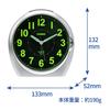 Casio Alarm Clock Analog Silver Snooze Light TQ-481-8JF