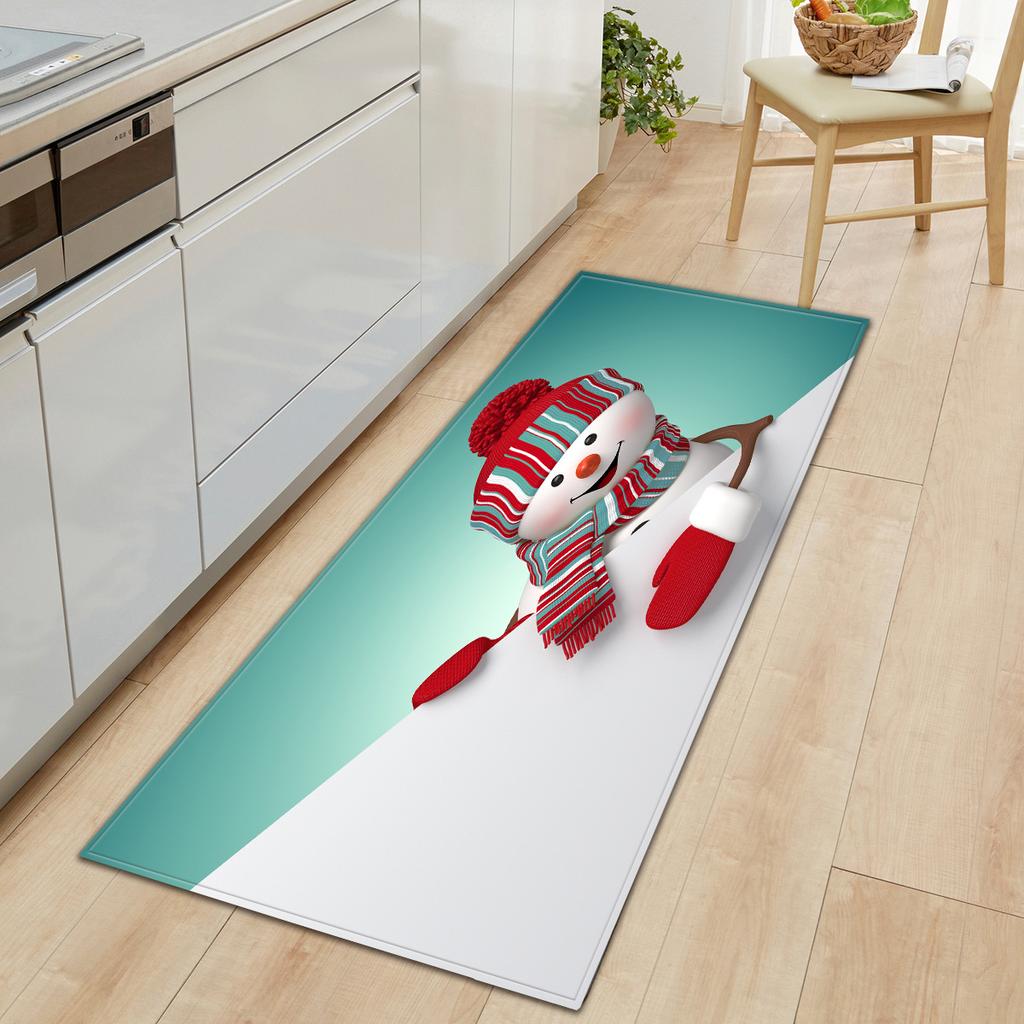 Christmas Kitchen Sand Carpet Doormat Long Floor Mat