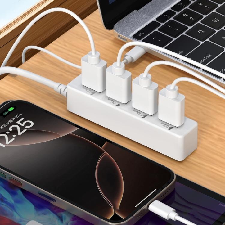4 in 1 USB2.0 Splitter Cable for Charging USB Male to 4 USB2.0 Female Extender Cable Data Charging Split Adapter