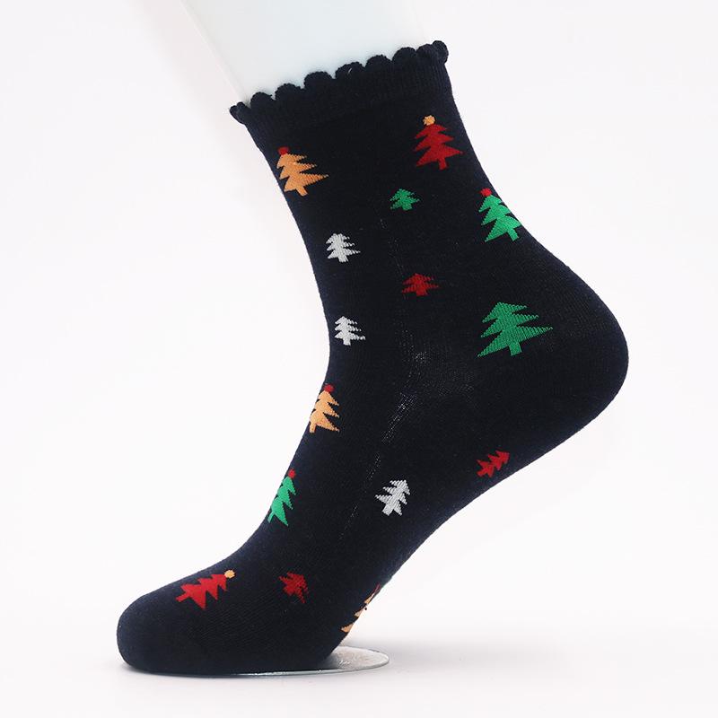 

Christmas Mid-Calf Cotton Socks: Snowman, Santa, Reindeer Designs Unisex