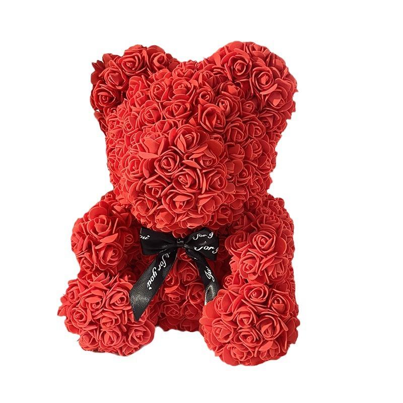 Saint Valentin 2025 Teddy Flowers Rose Decoration Foam Bear Rose Teddy Bear With Box Teddy Bear for Flowers Decoration