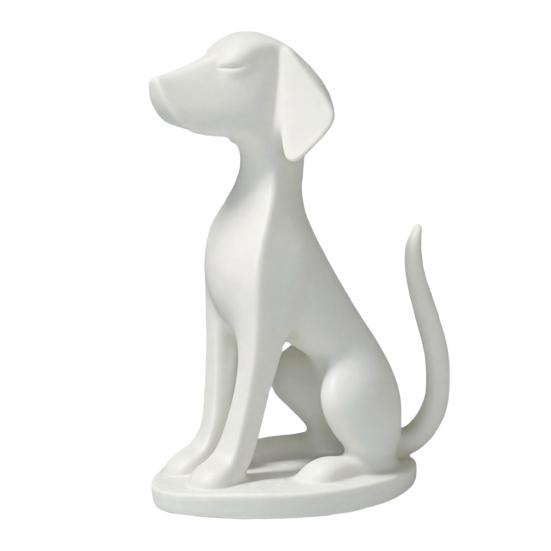3D Printed Geometric Dog Minimalist Desk Sculpture Modern Decor