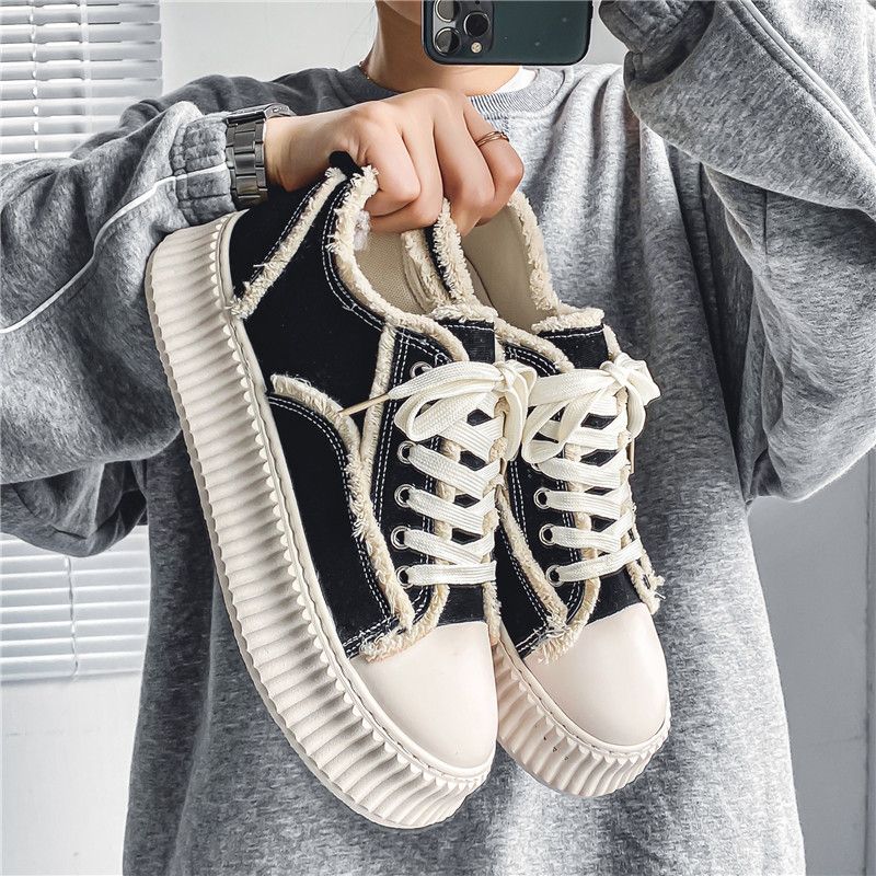 

With Laces Sneakers Thick Platform Male Shoe Breathable Low Price Leisure High Quality Walking Adults Men s Casual Shoes 44