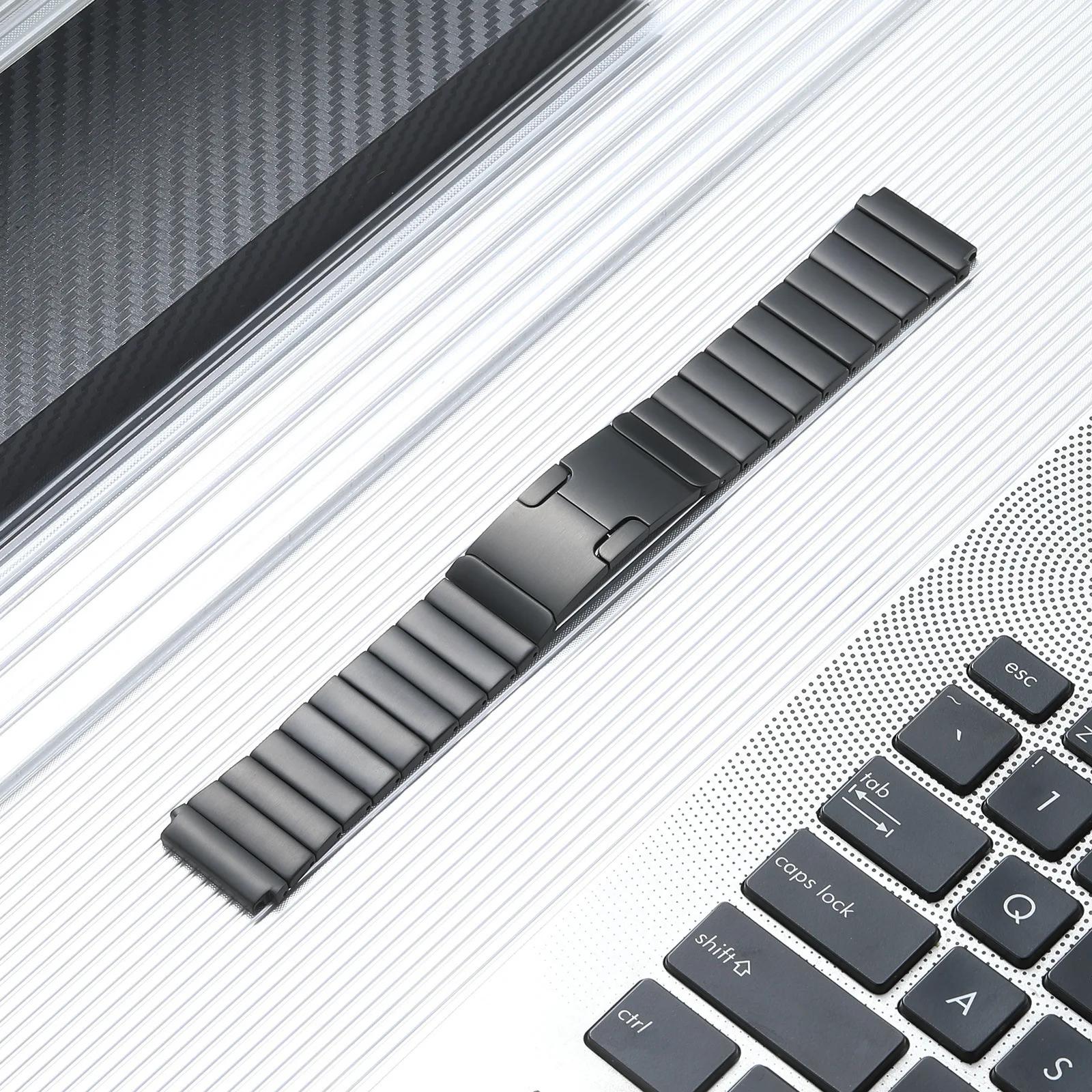 

22mm Stainless Steel Band For Amazfit Bip 6 5 5 Unity/GTR 2 3 4 Metal Strap For Amazfit Stratos/Balance/Cheetah Round Watchband 22mm Universal чорний